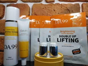 Комплект Максимальної дії DA99 Lifting Daily Toner 150 ml + Home Esthetic Program Aampoule + Overnight Eye Cream 30ml + Double Up Mask