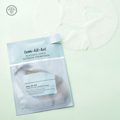 Тканинна маска Tom Tit Tot Placenta Vita 12 Cream Mask 25ml